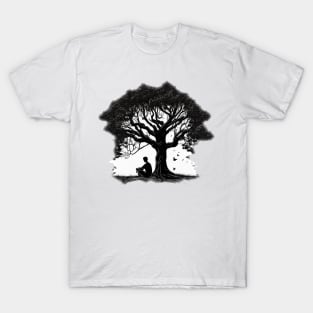 Meditation under a Tree - Designs for a Green Future T-Shirt